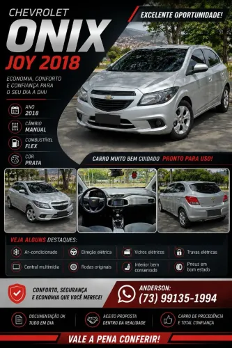 Chevrolet Onix JOY Hatch 1.0 8V Flex Mec. 4P 2018