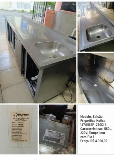 Balcão Frigorífico Kofisa 147KBSP-250DI