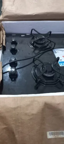 COOKTOP BRASTEMP ACTIVE 4 BOCAS MESA DE VIDRO PRETA GAS GLP MODELO BDDG1AEUNA