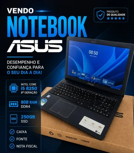 Notebook I5 8GBram 250SSD