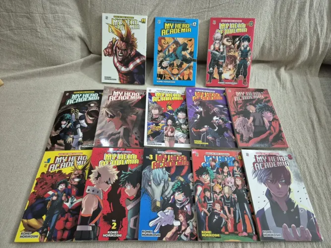 Mangás My Hero Academia - Coleção com 13 volumes