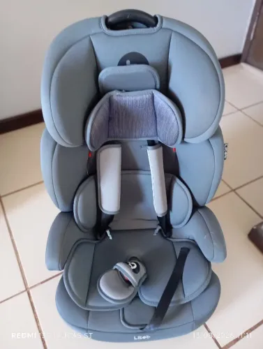 Cadeirinha Infantil para carro Safemax Fix 2.0 Isofix 9-36 Kg Cinza Litet - BB459