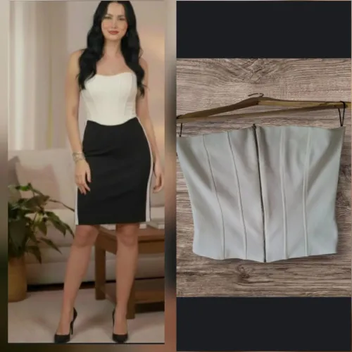 Blusa top corselete tomara que caia