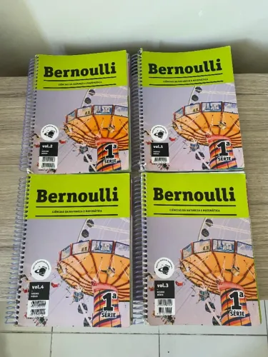 4x Livros Bernoulli de Ciências da Natureza e Matemática 2019 1º ano Ensino Médio