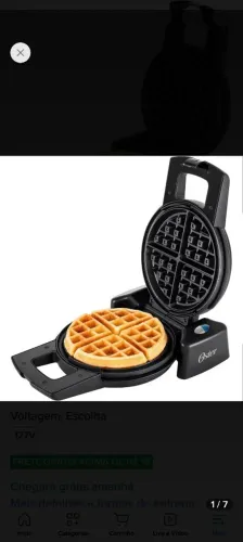 Máquina De Waffle Oster Perform 180 Cor Preto 127v Q11