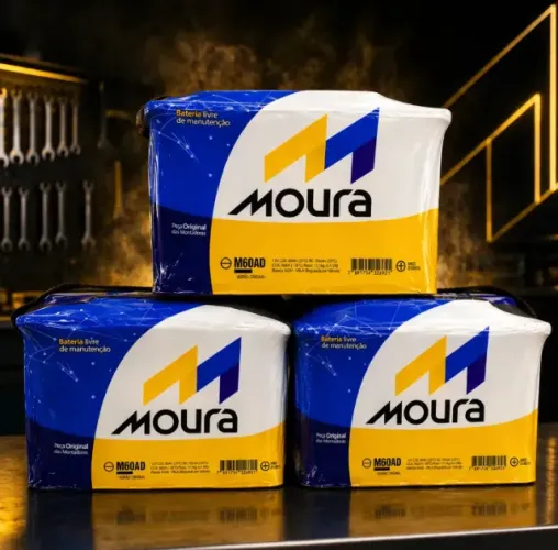 Baterias automotivas 60Ah, 70Ah e 80Ah com ótimo preço.