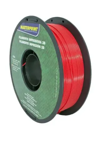 Filamento PLA Vermelho Masterprint 1kg 1,75mm Para Impressão 3D Novo Com NF