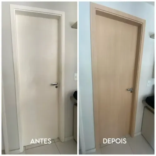 Adesivação porta 
