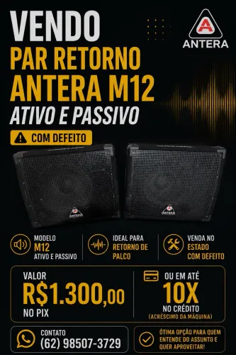 PAR RETORNO ANTERA M12 ATIVO E PASSIVO