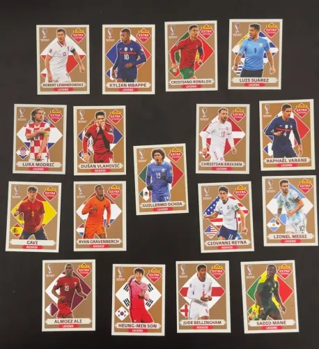 Kit figurinha bronze copa 2022