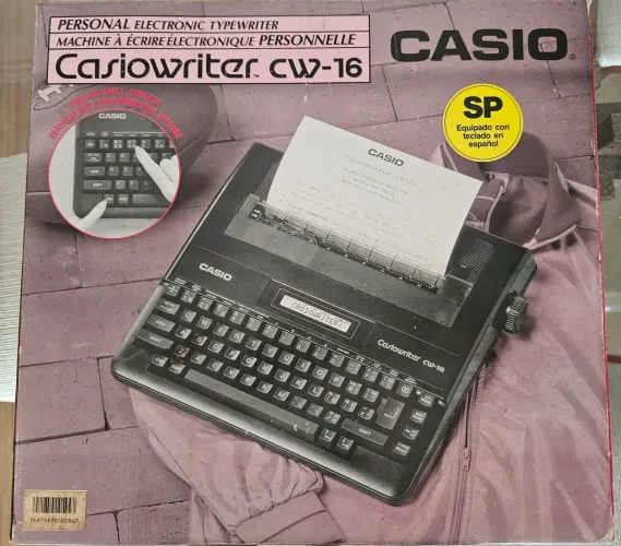 Maquina de escrever Casiowriter CW16!!Maquina de escrever Casiowriter CW16!!