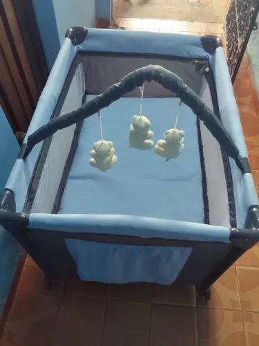 Berço Portátil Infantil Ajustável 2 Alturas | completo e usado
