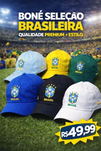 Boné Seleção Brasileira Qualidade + estilo premium 