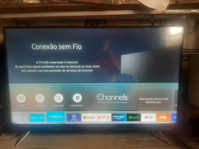 Smart tv Samsumg 49 tizen completa com micro linha