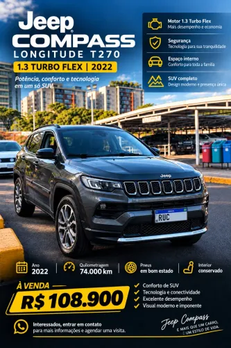 Jeep Compass Long. T270 1.3 TB 4X2 Flex AUT 2022