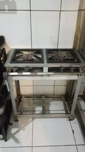 Fogão Industrial 2 Bocas com Estrutura Metálica