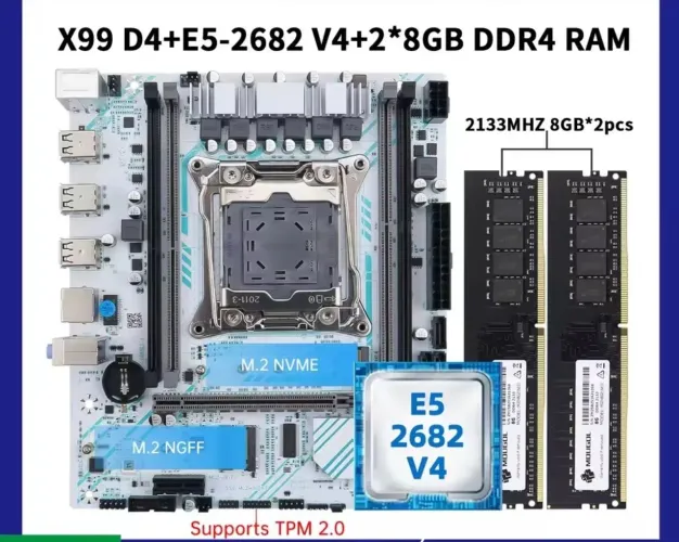 Kit Xeon X99 - Processador + Placa Mãe + Memória 