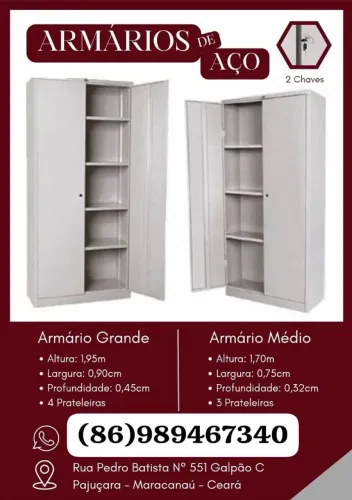 ARMÁRIOS DE AÇO