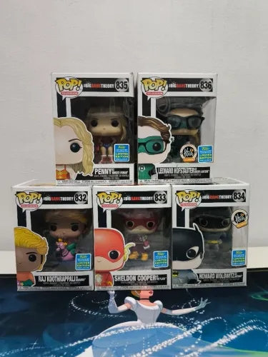 THE BIG BANG THEORY - SET COMPLETO DE FUNKO POP DA SUMMER CONVENTION DE 2019
