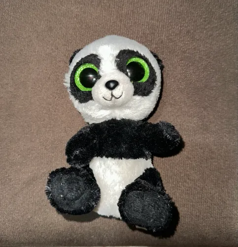 Pelúcia Ty Beanie boo olhos brilhantes - Panda 