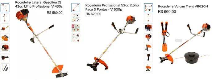 Roçadeiras Vulcan 