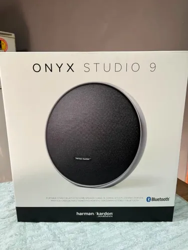 HARMAN KARDON, Caixa de Som, Onyx Studio 9, Bluetooth, Portátil, Com Alça de Metal - Preta
