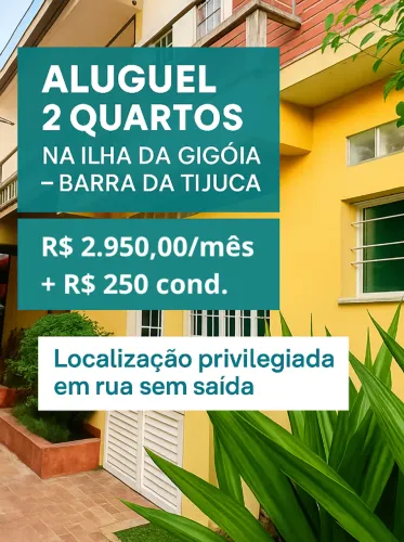 Apartamento 2 Dorm Mobiliado | Ilha da Gigóia | Barra da Tijuca - Próx. Metrô Jd. Oceânico