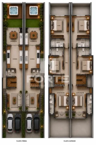 VENDO excelente sobrado em construção, com fino acabamento no Jardim Universo em Mogi das