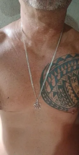 Corrente de prata com pingente por 180