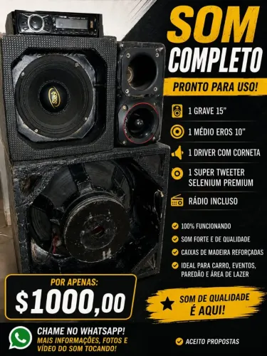 VENDO SOM AUTOMOTIVO COMPLETO