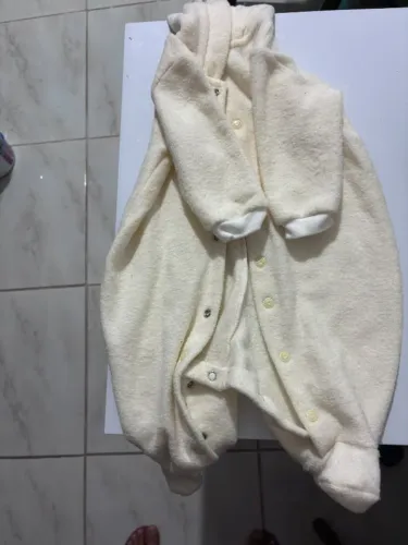 Macacão Bebê Amarelo Urso