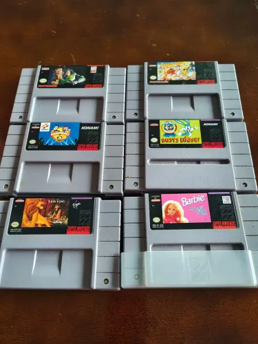 Lote jogos super Nintendo originais