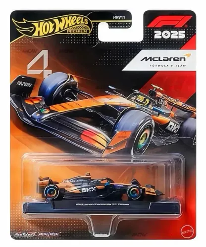 Hot Wheels Premium F1 2025 Team Mclaren Lando #4 Laranja