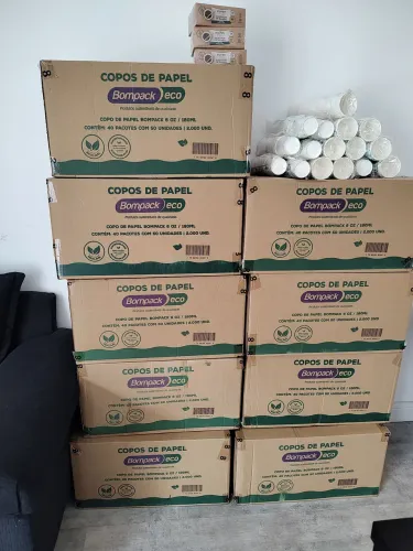 Lote de Copos Descartáveis de Papel - Abaixo do Preço de Mercado