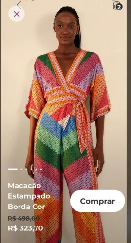 Macacão estampado