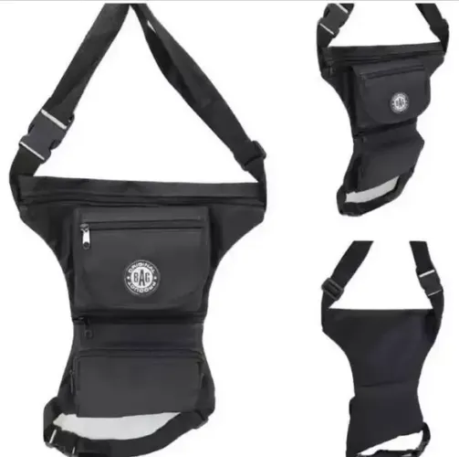 Pochete Cartucheira de Perna com 5 Bolsos para Motoboy Camping Paintball Viagem z1459