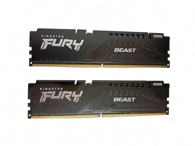 Kit Memória RAM Kingston Fury Beast DDR5 2x8GB 16GB 6000MHz CL30 Preta (KF560C30BBE-8)