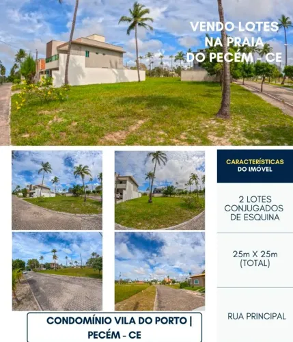 2 Lotes de Esquina (625 m²) | Condomínio Vila do Porto