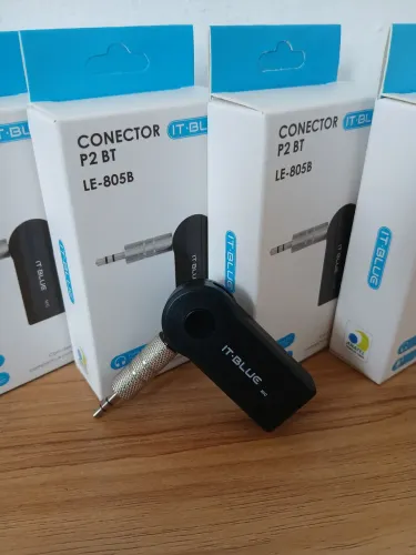 Receptor Conector Bluetooth P2 Áudio Automotivo e Som IT-Blue LE-805B