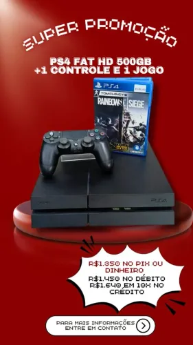 PS4 FAT com garantia 