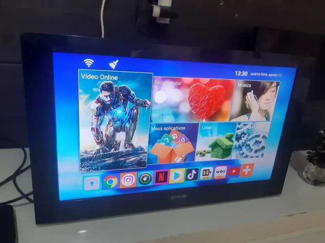 Entrego TV LCD 24 polegadas aceito cartão
