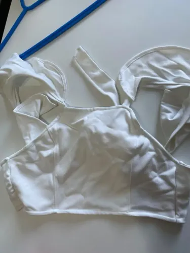 Top amarração branco 