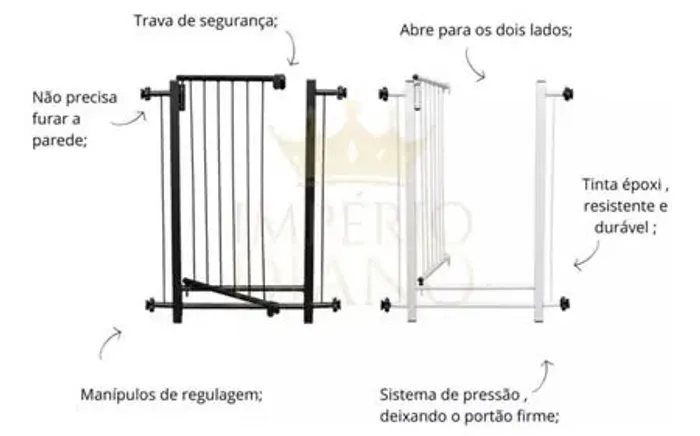 Portão pet e criança