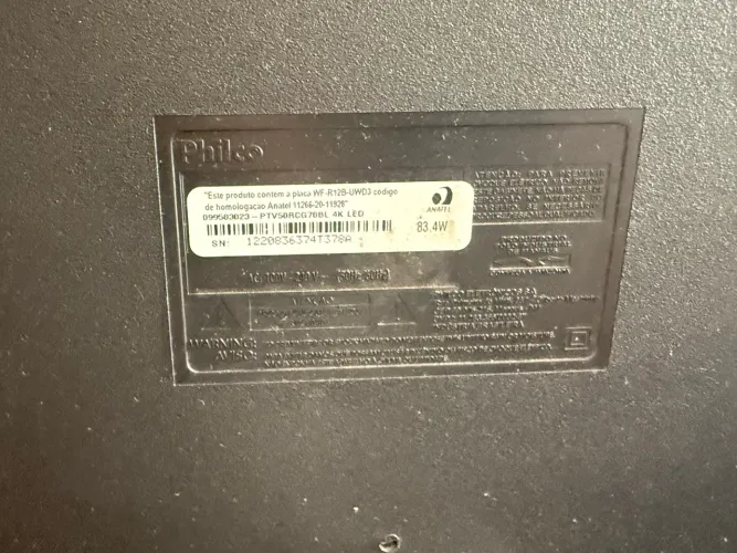 VENDO TV PHILCO PTV50RCG 70BL 4K