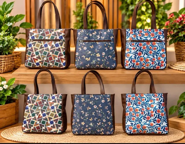Bolcas de couro estampados