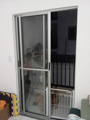 Porta de vidro 2 folhas para varanda