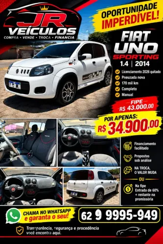 Fiat Uno Sporting 1.4 EVO Fire Flex 8V 4P 2014