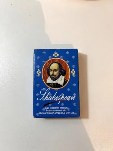 Baralho Colecionável Shakespeare - Fournier - 55 Cartas Estampado Mesclada Shakespeare Esp