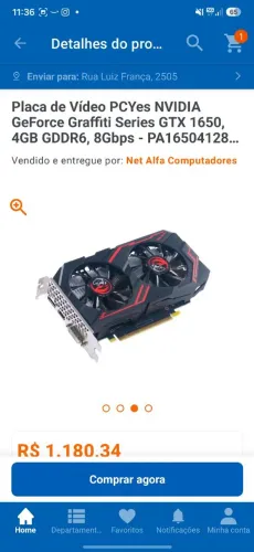 PLACA DE VIDEO GTX 1660 SUPER