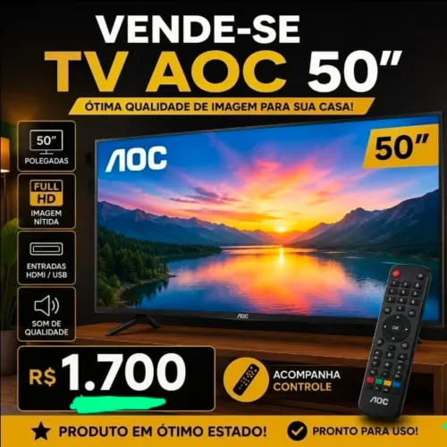 TV50 polegadas AOC (ótimo estado)